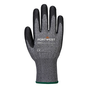 Mănuși de protecție tăiere Portwest AB664 CUT F 13, impregnate în poliuretan, Gri/Negru (Set 12 perechi)2