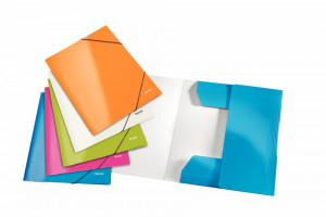 Mapa plastic cu elastic Leitz WOW A4 150 coli culori vibrante
