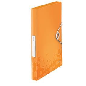 Mapa plastic cu elastic LEITZ WOW Jumbo A4 30mm, PP, culori vibrante, 250 coli – ideală pentru organizarea documentelor.