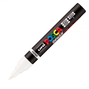 Marker UNI Posca PC-5BR, vârf pensulă, 1-4mm