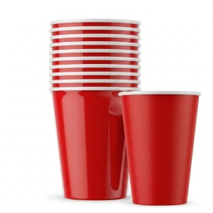 Pahare party din carton, unicolore, 190g, 10 buc/set2
