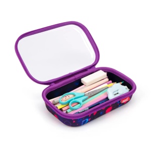 Penar cu fermoar ZIPIT Clear Top Storage Box - Neon Heart3