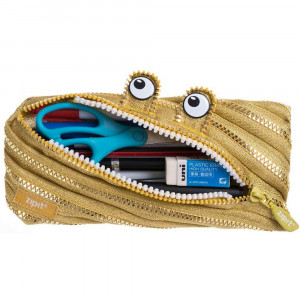 Penar cu fermoar, ZIPIT Monster Special Edition - auriu - Img 2