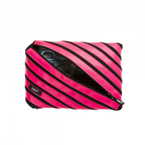Penar cu fermoar, ZIPIT Neon Jumbo - roz - Img 3