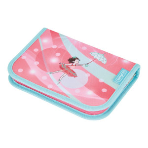Penar echipat fete, 1 fermoar, Dimensiuni 20.3x3.5x14cm, Motiv Ballet Love Herlitz - Img 1