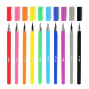 Pix cu gel Strigo Classic, 0.8mm, 10 culori/set3