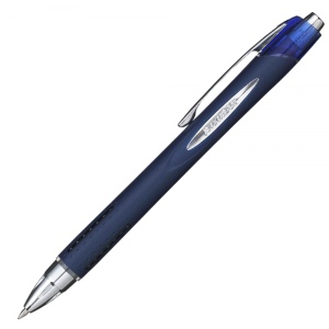 Pix cu mecanism Jetstream Uni-ball SXN-217, 0.7mm, corp albastru inchis, detalii in culoarea scrisului - Img 1