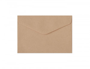 Plic mini gumat (70x100mm), bej închis, 120g/mp