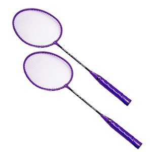Rachete badminton + fluturași, 2 buc/set - CWT6