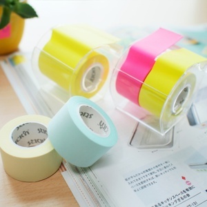 Rezervă notes autoadeziv în rolă Stick"n-2 culori pastel, pentru dispenser, 25 mm x 10 m, 2 buc/set2