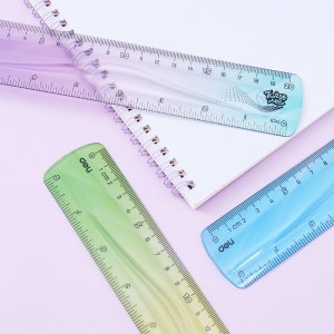 Riglă flexibila color Deli Twist me, 20 cm6