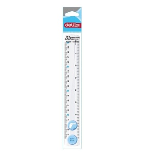 Riglă transparentă Deli, 20 cm2