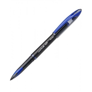 Roller Uni-ball AIR Micro UBA-188-M, 0.5mm, corp negru, detalii în culoarea scrisului