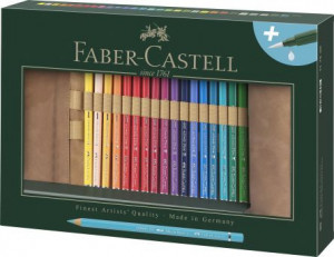 Rollup 30 creioane colorate Faber-Castell A. Durer + accesorii