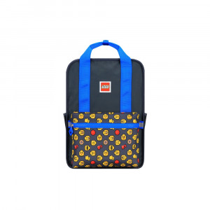 Rucsac Casual LEGO Tribini Fun Large - design Heads and Cup - albastru
