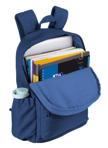 Rucsac Oxford B-You ,1 compartiment, 29 x 42 x 17 cm, capacitate 18 l, compartiment laptop, buzunar ascuns cu fermoar dublu pentru dreptaci / stangaci, buzunare / separatoare interioare, buzunare laterale, breloc chei, poliester reciclat, culoare albastru