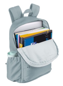 Rucsac Oxford B-You, 1 compartiment, 29 x 42 x 17 cm, capacitate 18 l, compartiment laptop, buzunar ascuns cu fermoar dublu pentru dreptaci / stangaci, buzunare / separatoare interioare, buzunare laterale, breloc chei, poliester reciclat, culoare gri3