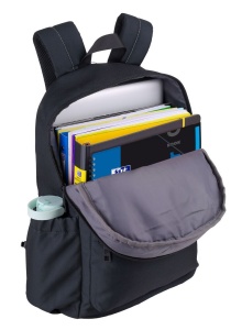 Rucsac Oxford B-You ,1 compartiment, 29 x 42 x 17 cm, capacitate 18l, compartiment laptop, buzunar ascuns cu fermoar dublu pentru dreptaci / stangaci, buzunare / separatoare interioare, buzunare laterale, breloc chei, poliester reciclat, culoare negru4