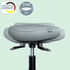 Scaun ergonomic Leitz Ergo, poziție șezut/ în picioare, înălțime reglabilă (47-60 cm), cu roți, gri5