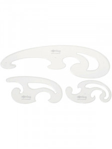 Set 3 sabloane Burmester S0221301