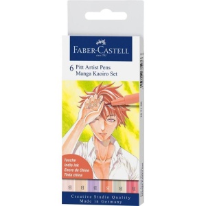 Set 6 buc Faber-Castell Pitt Artist Pen Manga Kaioro