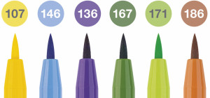 Set 6 markere Faber-castell Pitt artist pen, culori vară2