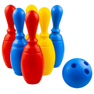 Set Bowling, 6 piese + minge și suport3