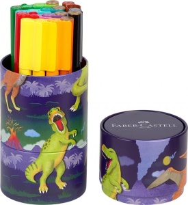 Set carioci Faber-castell Connector dinozauri, 20 culori2
