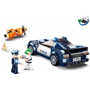 Set de construcție Police, 284 piese, Urmărire cu mașina poliției - Sluban2