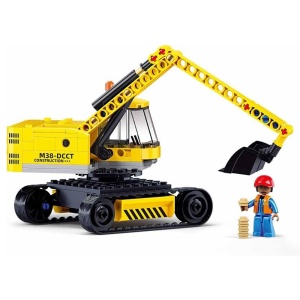 Set de constructie Town, 152 piese, Excavator - Sluban4