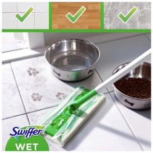 Set mop plat Swiffer Dry + Wet, cu 3 rezerve umede + 8 rezerve uscate3