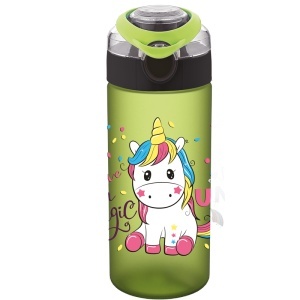 STICLA APA PT COPII TRITAN SOFT TOUCH 500ML CU DESCHIDERE AUTOMATA SI MANER TRANSPORT T-0108 NOKI - Img 2