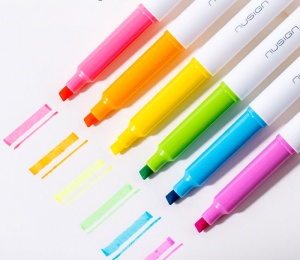 Textmarker 2 capete Nusign Deli, culori asortate12