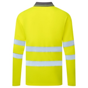 Tricou polo cu mânecă lungă reflectorizant Portwest ES277 ES1 ESSENTIAL Hi-Vis, 100% poliester, 175 gr/mp4