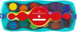 Acuarele Faber-Castell Connector , 12 culori turcoaz 3