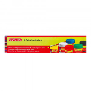 Acuarele guașe Herlitz, set 6 x 20 ml