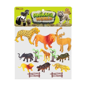 Animale sălbatice + accesorii, 13 piese/set2