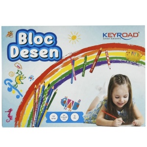 Bloc desen A4, 120 grame 16 file Keyroad