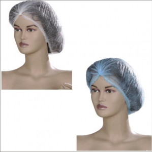 Boneta medicala albastra, cu elastic, 100 bucati/set
