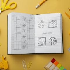Caiet A4, 80 file, Dictando, hârtie 70g/mp, copertă 300 g/mp Română - Scrib's Joy4