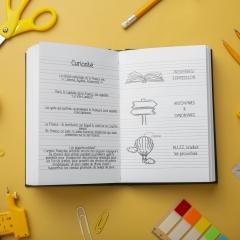 Caiet A5, 64 file, Dictando, hârtie 80g/mp, copertă 300 g/mp Franceză - Scrib's Joy3