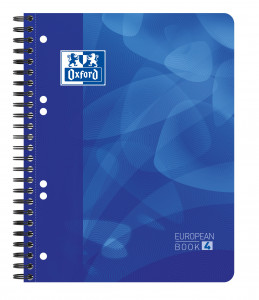 Caiet cu spirală Oxford School Projectbook, A5+, 4 x 30file, 90g/mp, copertă PP, dictando