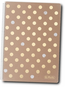 Caiet studentesc patratele spirala motiv pure glam A4 80file