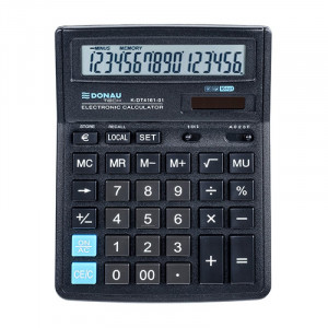 Calculator de birou Donau Tech DT4161, 16 digits, 193 x 143 x 38 mm