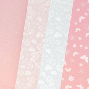 Carton Pastel Pink Mix A4, 200g/mp, 20coli/top