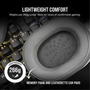 Casti Gaming Corsair HS55 WIRELESS-WHITE - Img 10