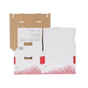 Container arhivare cu capac integrat Esselte Speedbox M, carton ondulat5