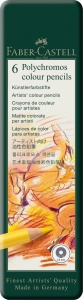 Creioane colorate Faber-castell Polychromos, 6 culori