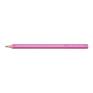 Creion grafit B Faber-castell Sparkle jumbo, pearl pink2