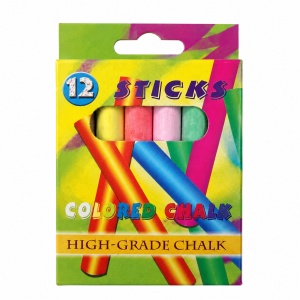 Cretă color CNX, 6 culori, set 12 buc